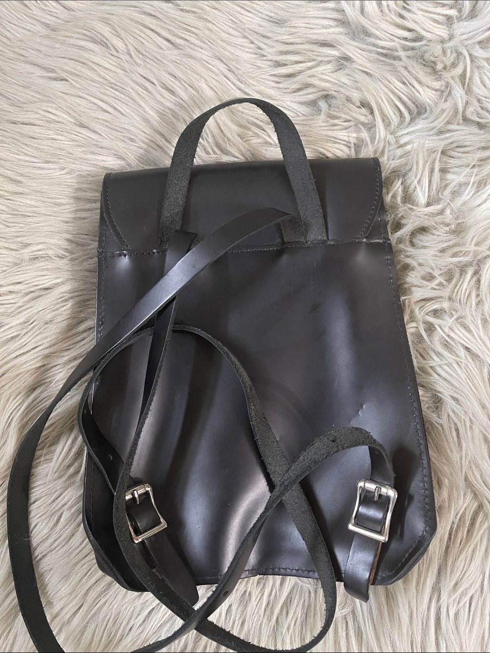Harley-Davidson Black Leather Backpack - Picture 5 of 7